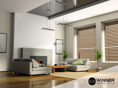 Home interior with fireplace and sofas 3D rendering